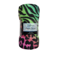 Colourful Cheetah Print Polar Fleece Blanket